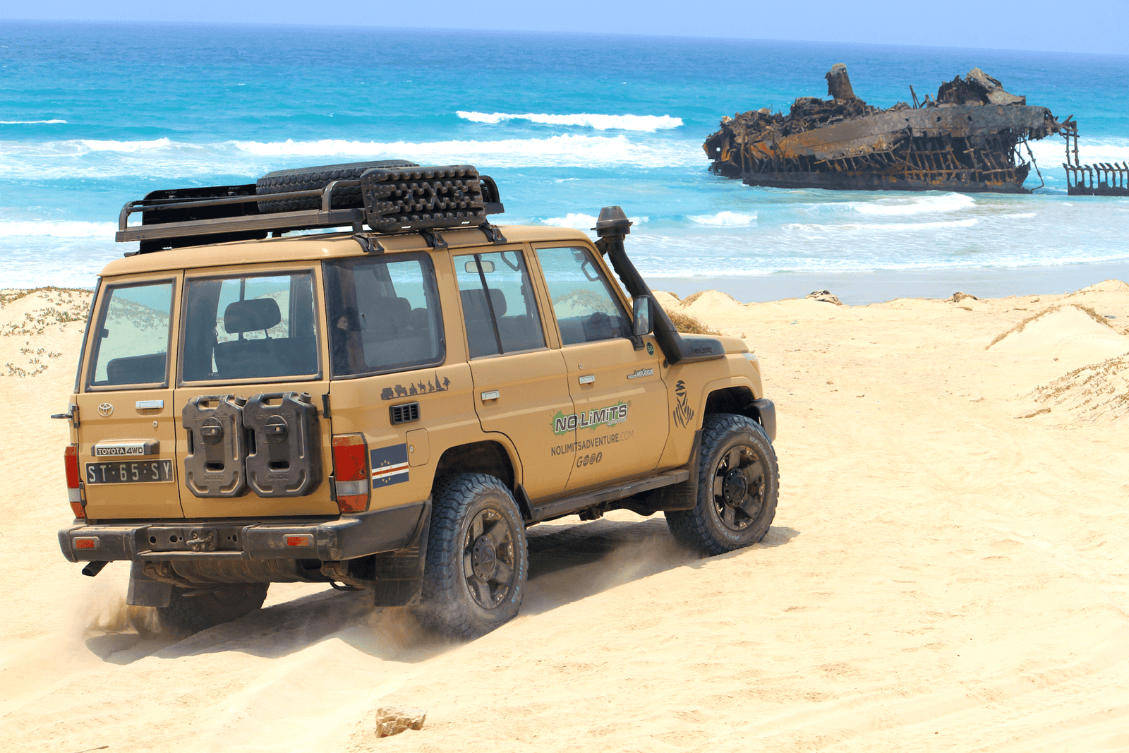 Expédition en Jeep à Boa Vista : épave et désert de Viana (4 heures)