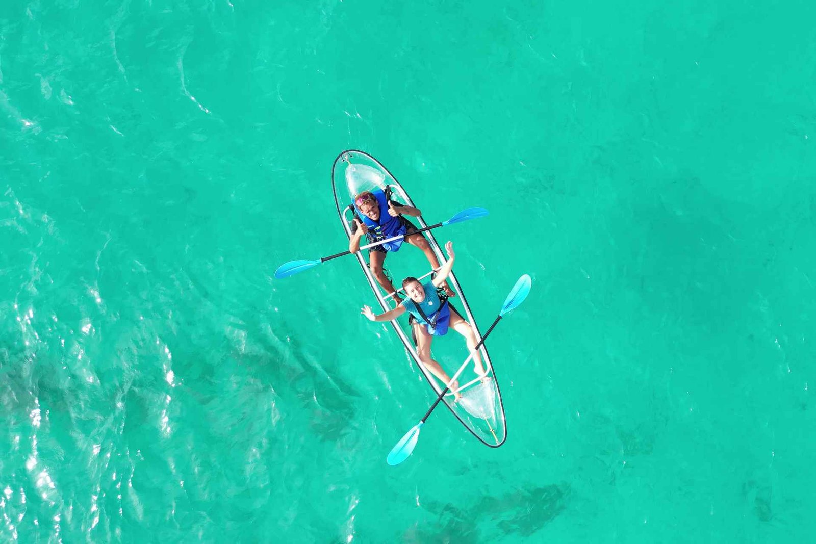 Visite guidée de Santa Maria en kayak transparent
