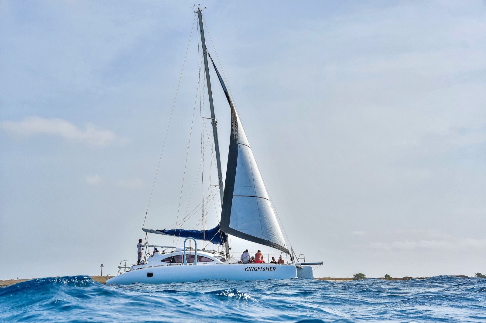 Sal : demi-journée en catamaran, baignade et snorkeling
